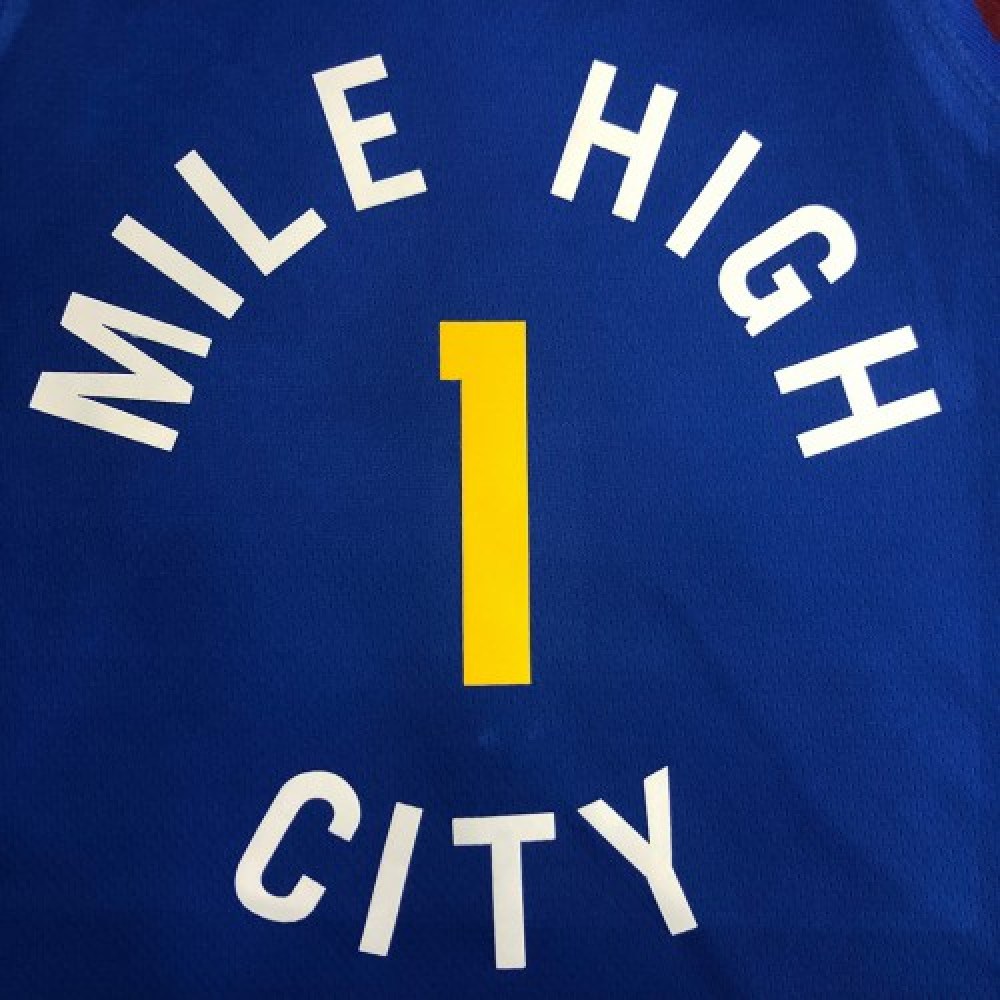 Men's Denver Nuggets Michael Porter Jr. #1 Jordan Blue 2020/21 Swingman Jersey - Statement Edition-Pro Kit Vault | Brand New 26/27 Sports Jerseys